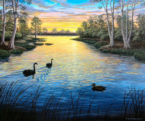 Oil Painting on stretched canvas by Peter Gerasimon. Click here to go