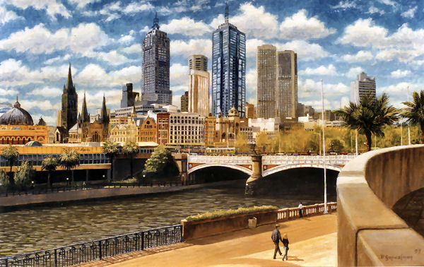 Painting of the City of Melbourne