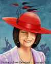 "The Lady with the  red Fascinator Hat" Julia Gillard