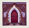 Oil Painting, Church Door