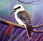 Painting of a Kookaburra by Peter Gerasimon