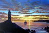 Oil Painting, Sunset by Peter Gerasimon