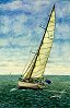 Sailing Ship Painting by Peter Gerasimon
