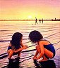 Sun Set Oil Painting by Peter Gerasimon