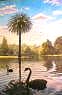 Melbourne Botanical Gardens Oil Painting