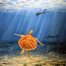 Coral Reef Diving Painting