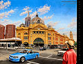 Flinders Stree Station Melbourne Painting by Peter Gerasimon